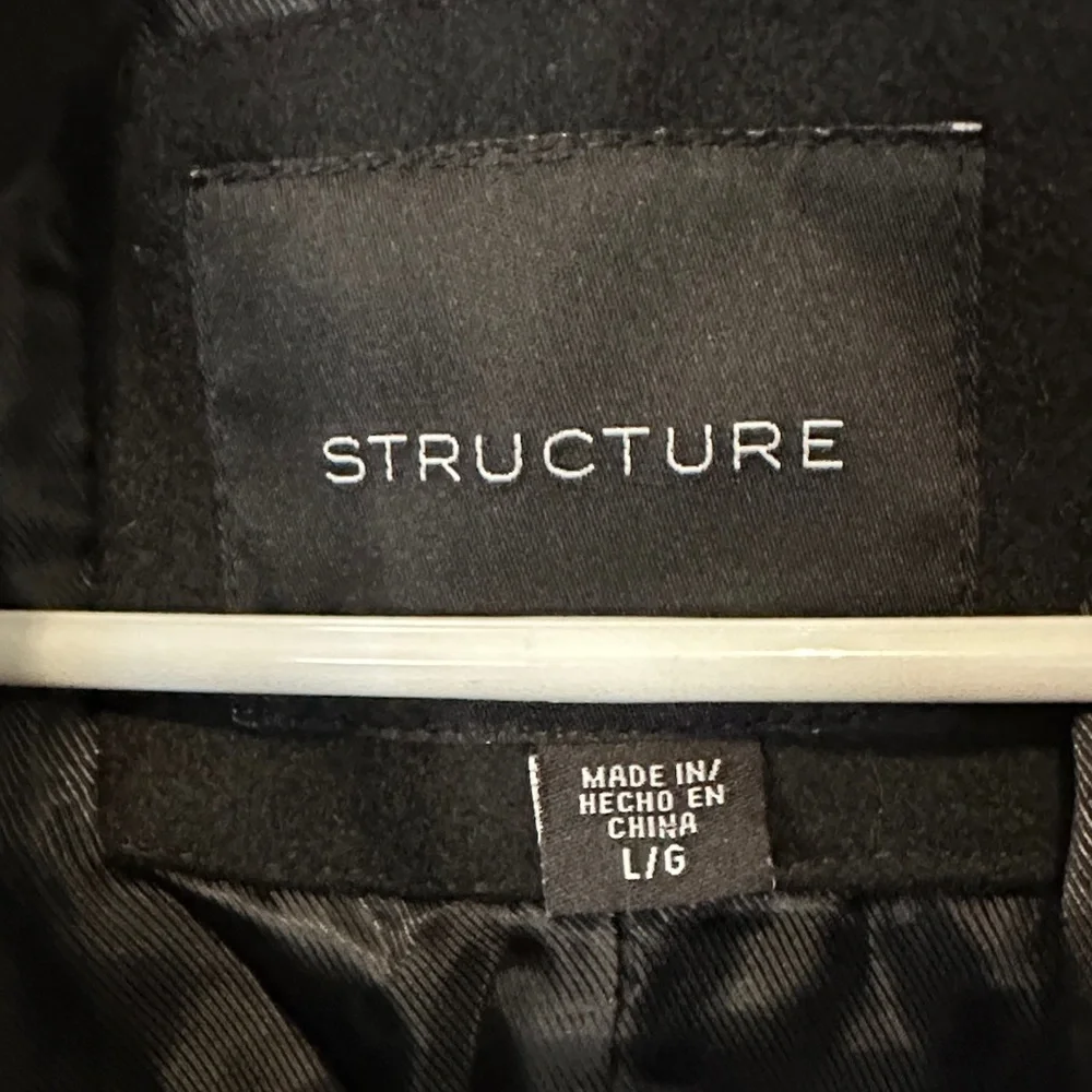 Structure Black Men's Coat - Picture 2 of 4